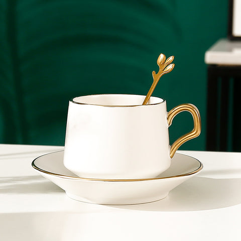 Afternoon Tea Ceramic Coffee Cup And Saucer Set