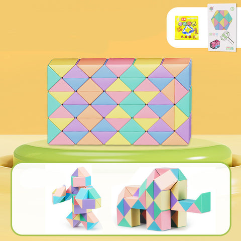 Snake Twist Cube Stress Relief Educational Toys Children Gifts Magic Snake Ruler Puzzle Folding Educational