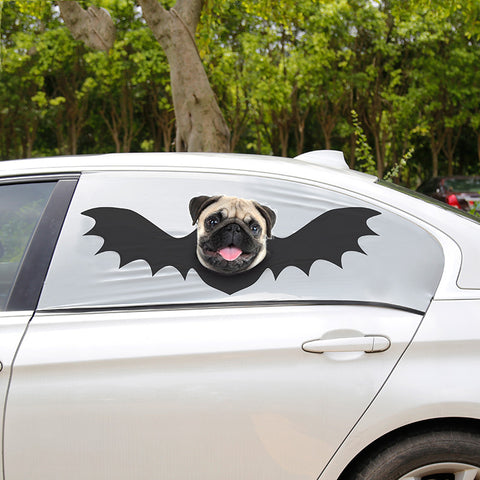 Car Sun Shade Window Cover Sunshade Curtain Car Pet Bat Shading UV Protection Shield Visor Mesh Dust