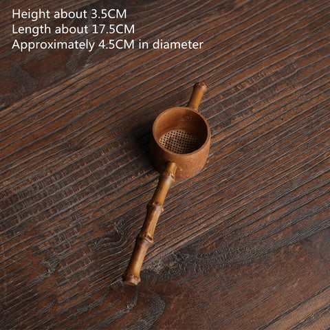 Japanese Tea Ceremony Bamboo Woven Tea Strainer Creative Filter Spare Parts