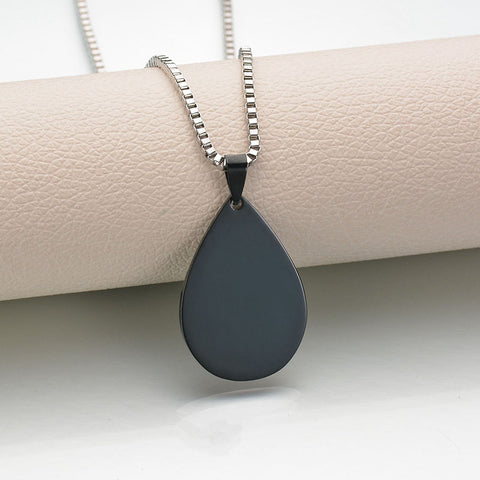 Titanium steel military brand stainless steel men's necklace private custom dog brand name pendant offering lettering