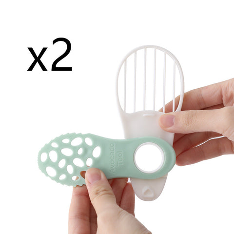 Avocado Corer Butter Fruit Peeler Cutter Pulp Separator Plastic Knife Avocado Slicer Kitchen Gadgets Vegetable Tools