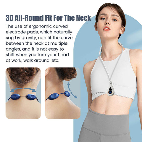 5 Modes 15 Level Massager Electric Pulse Neck Massager Cordless Fashion Pendant Intelligent Neck Massager With Heat For Pain Relief And Relax Electric Pulse Neck Massager Tools