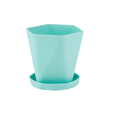 Balcony Household Plastic Flower Pot Resin Nordic Simple White
