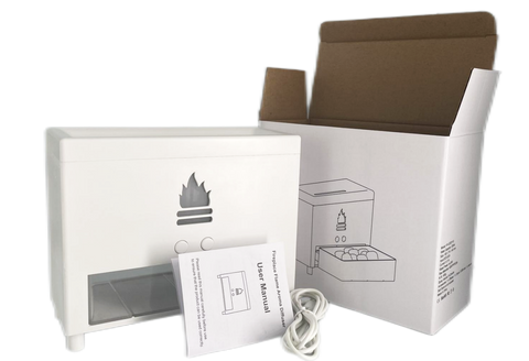 2023 New Design Flame Humidifier 3D Fire Flame Aroma Diffuser With Salt Stone Simulated Fireplace