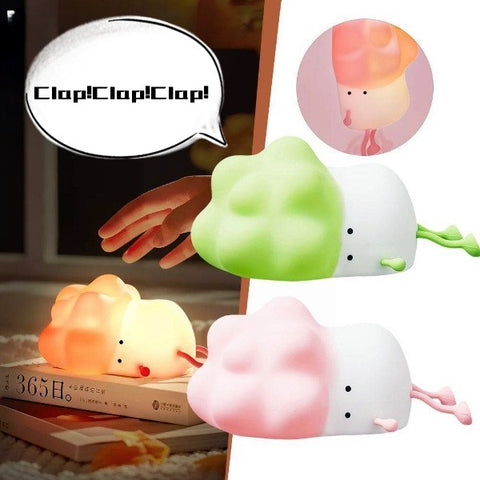 Cabbage Night Light USB Rechargeable Silicone LED Lamp For Kid Birthday Gifts Bedroom Room Decor Nightlights