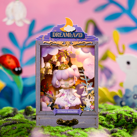 Robotime Rolife Dollhouse DIY Miniature Secret Garden Box Theater With Light 4 Styles Home Decor Assembly 3D Wooden Toys DS023