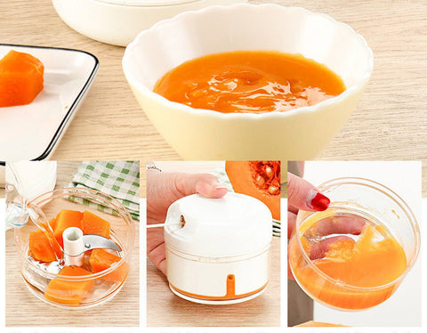 Mini Garlic Press Mashed Garlic Manually Crushed Minced Garlic Stir Stuffing Hand-pulled Crusher Home Kitchen Tools