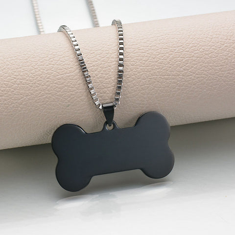 Titanium steel military brand stainless steel men's necklace private custom dog brand name pendant offering lettering