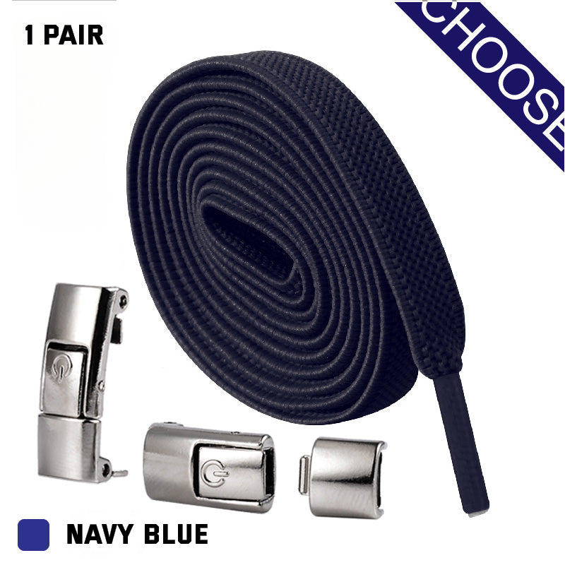 2022 Press Lock Shoelaces Without Ties Elastic Laces Sneaker 8MM Widened Flat No Tie Shoe Laces Kids Shoelace For Shoes