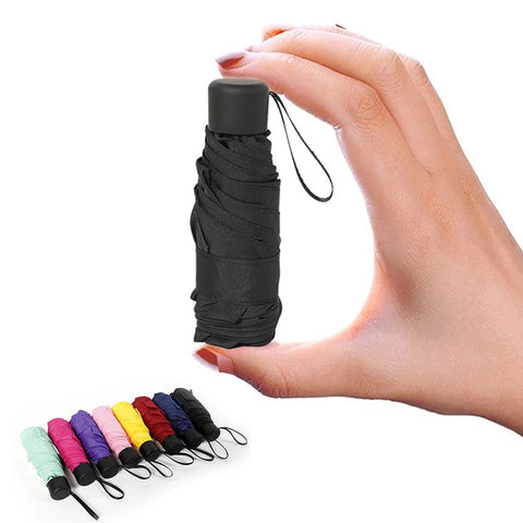 Portable Small Fashion Folding Umbrella Rain Women Gift Men Mini Pocket Parasol Girls Anti-UV Waterproof Portable Travel UMBRELLAS