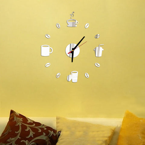 Acrylic American Coffee Milk Tea Creative Simple Wall Sticker