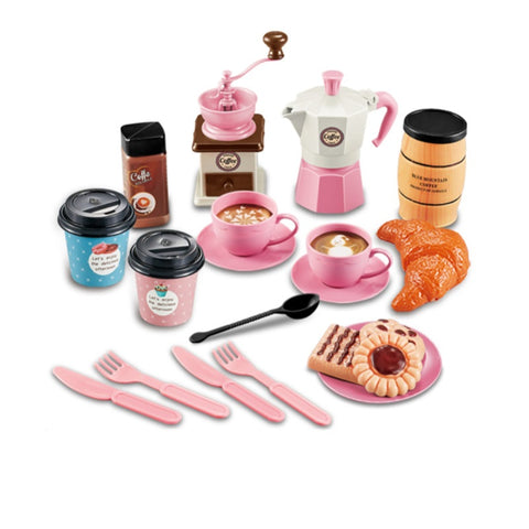 Simulation Coffee Snack Afternoon Tea Set Children's Play House Toys