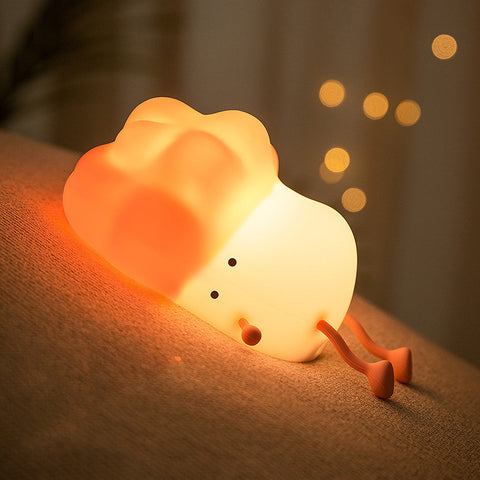 Cabbage Night Light USB Rechargeable Silicone LED Lamp For Kid Birthday Gifts Bedroom Room Decor Nightlights