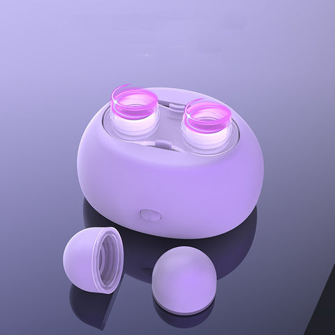 Beauty Contact Lenses Case Cute Protein Removal Vibrating Ultrasonic Cleaner