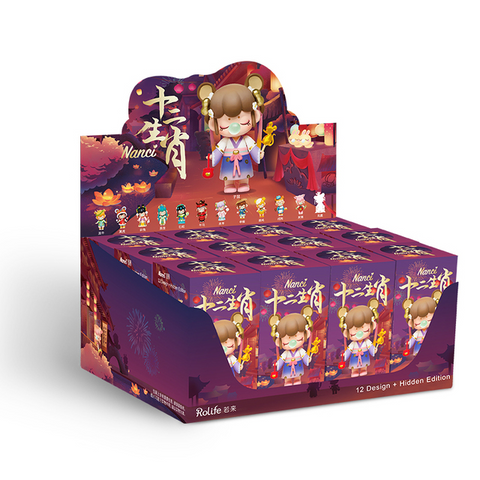 Robotime Rolife Nanci  Zodiac Dolls Action Figure Toys Animal Figures Desktop Model Blind Box Children Girlfriend Birthday Gift