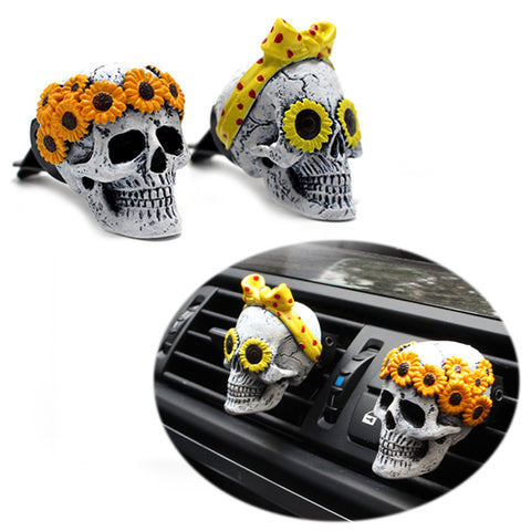 Car Air Freshener Vent Clip Car Aromatherapy Perfume Ghost Air Vent Two-Piece Car Interior Ornaments