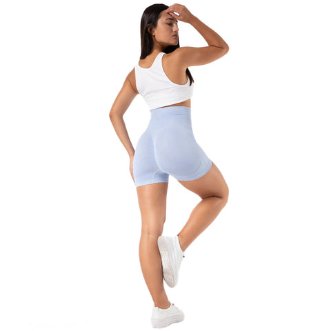 Seamless High Waist Workout Stretch Sports Soft Women Fitness Yoga Shorts