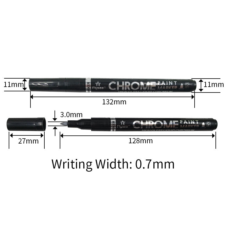 Mirror Reflective Paint Pen Chrome Plating
