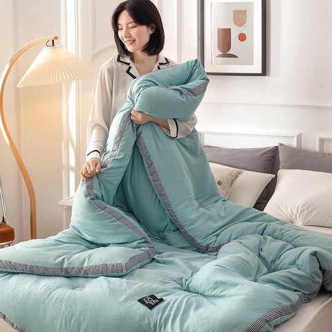 Three-dimensional Washed Cotton Spring And Autumn Quilt Single Student