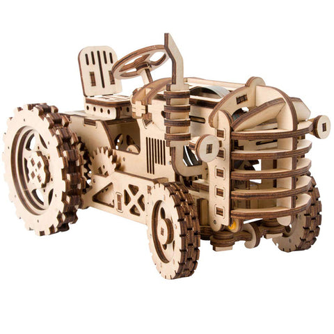 Robotime ROKR Mechanical Gear Drive Tractor DIY Model Building Kit