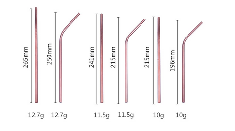 Stainless Steel Straw Food Grade Color Set Straw Milk Tea Coffee Drink Straw