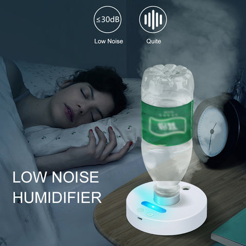 Rechargeable USB Humidifier With Night Light Mini Portable Air Mist Sprayer Travel Humidifier Without Water Tanks Home Office