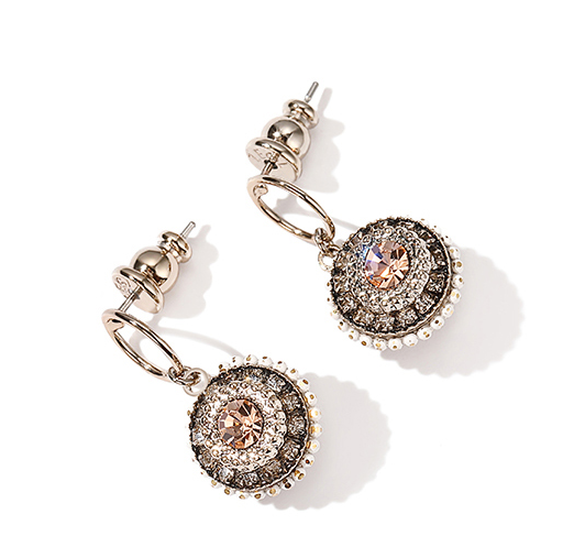 ZENGLIU Baroque personality earrings female temperament Korea wild earrings simple earrings hipster retro earrings