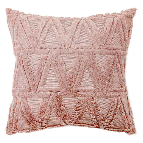 Geometric Rhombus Double-sided Three-dimensional Plush Pillowcase