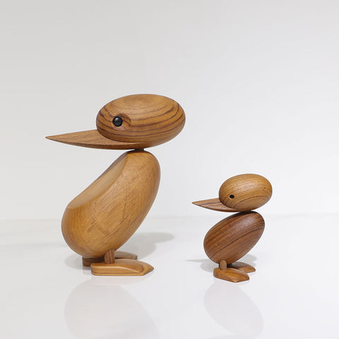 Solid Wood Duck Wooden Animal Toy