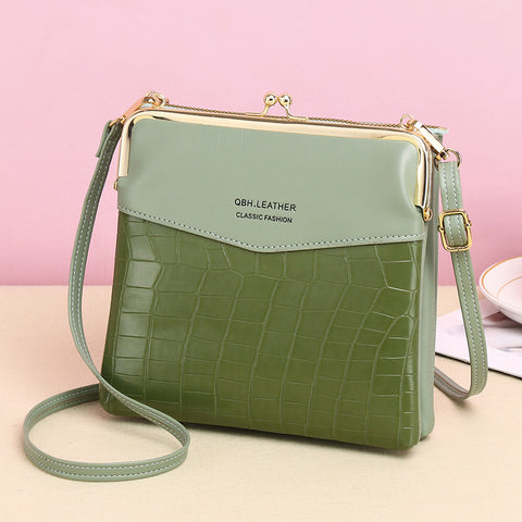 Lock Shoulder Bags Women Alligator Pattern Crossbody Phone Bag