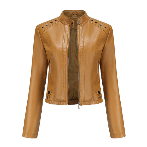 Faux Leather Jackets Women 2023 Spring Autumn Biker Coat Pu Motorcycle Suit Female Loose Streetwear Coat