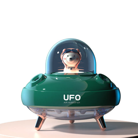 400ml Air Humidifier Cute Beer 7-colour Light Humidifier Moisturizing Double Spray Bedroom H2o Ufo Humidifier
