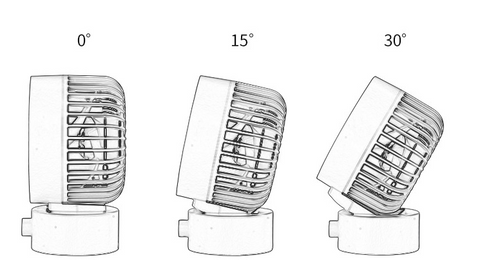 Silent two-leaf fan desktop mini usb fan