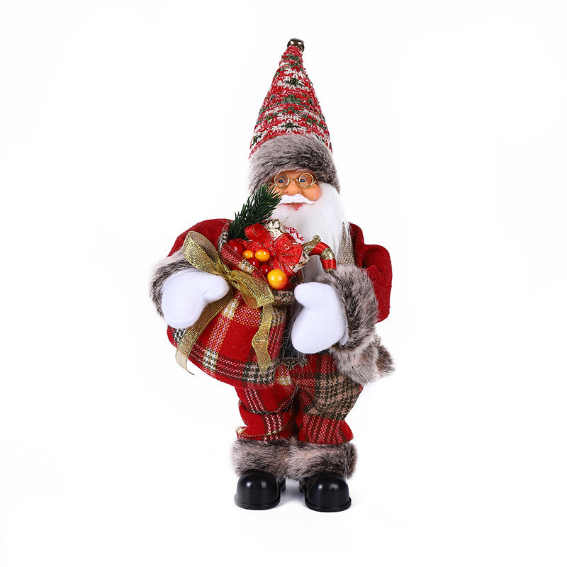 30CM Electric Music Santa Claus Doll Ornaments