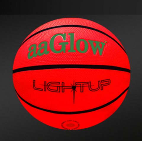 LED Basketball Light Up Bright Streetball Classic Size 7 Luminous Basketball Glowing for Birthday Gift