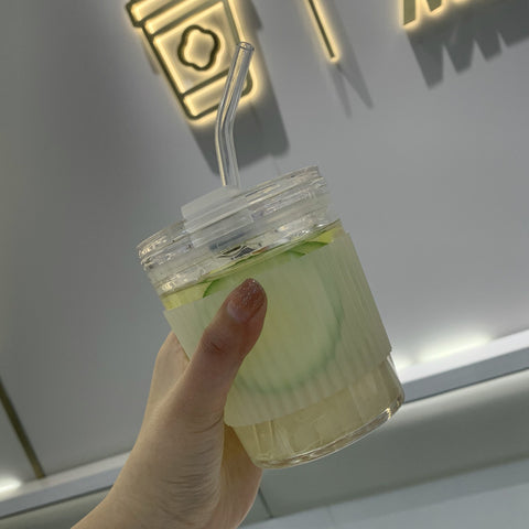 Milk Coffee Cup With Lid Portable Female Accompanying Cold Brew Milk Tea Cup