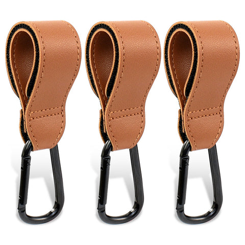 PU Leather Climbing Bag Baby Bag Stroller Hook Pram Rotate 360 Degree Rotatable Cart Organizer Pram Hook Stroller Accessories