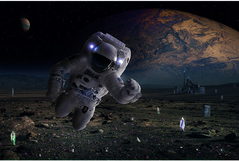 Moon Light Astronaut Glowing Wireless Speaker