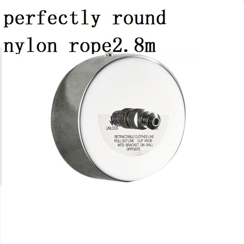 304 Stainless Steel Retractable Washing Line With Steel String Wire Rope Wall Mounted Clothesli No Punching Home Supply