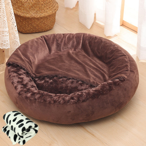 Warm Winter Semi Enclosed Kennel Round Pet