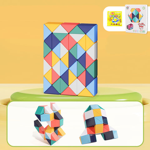 Snake Twist Cube Stress Relief Educational Toys Children Gifts Magic Snake Ruler Puzzle Folding Educational
