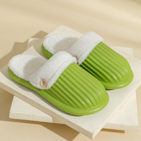 Winter Warm Shoes Fluffy Detachable Washable Slippers House Shoes For Women Men