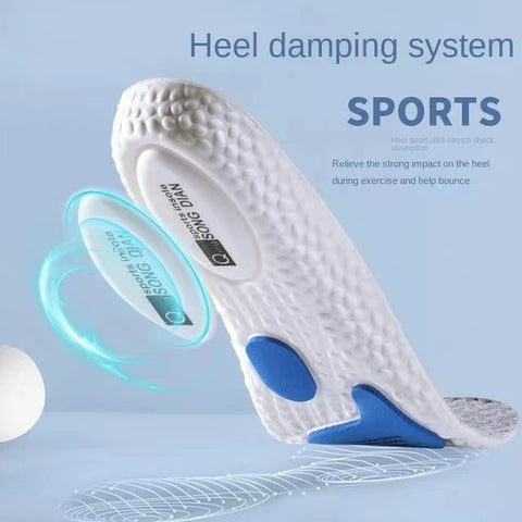 Insoles For Shoes Sole Shock Absorption Deodorant Breathable Cushion Running Shoe-pad For Feet Man Women Orthopedic Insoles