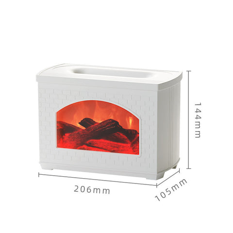 Aroma Diffuser Simulated Flame Light Effect Humidifier For Home Office Use Night Light Atmosphere Light