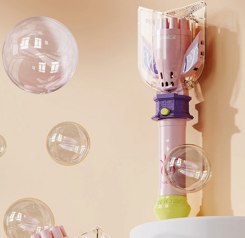 Transformer Bubble Machine Handheld Bubble Stick Automatic Music Transformer Gatling Bubble Gun Toy