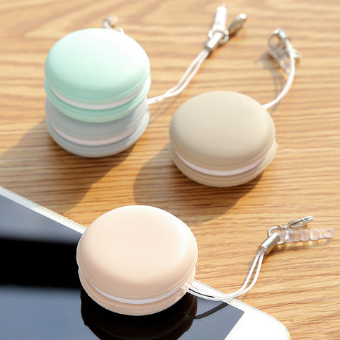 Macaron Shape Screen Cleaner Glasses Cleaning Cloth Keychain Portable Glasses Lens Wipes Phone Leaning Wipes Mini Candy Color