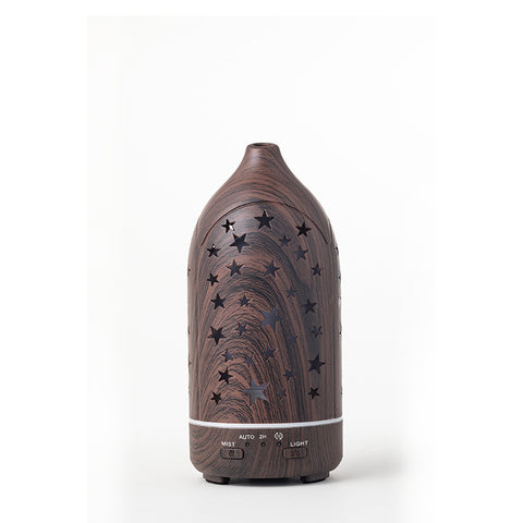 Wood Grain Humidifier Household Hollow Vase Atomizer