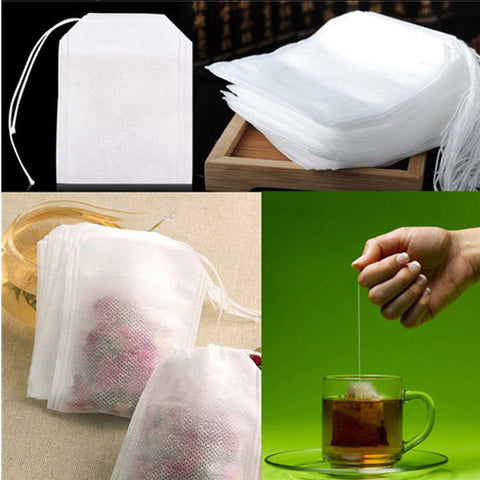 557cm Drawstring Tea Bag Tea Bag Environmental Protection Filter Paper Bag Empty Tea Bag Disposable Tea Bag 100