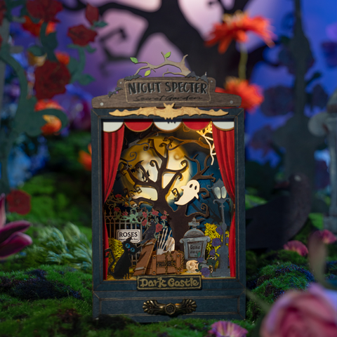 Robotime Rolife Dollhouse DIY Miniature Secret Garden Box Theater With Light 4 Styles Home Decor Assembly 3D Wooden Toys DS023
